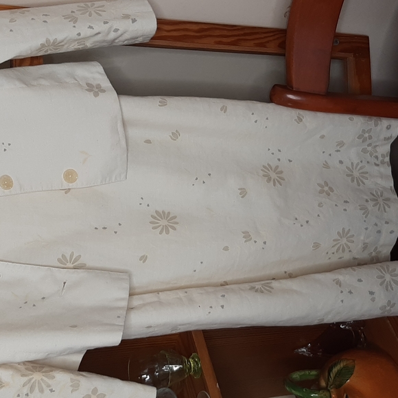 Vintage Linen cotton Rouie dress and Jacket set 10 - Picture 2 of 8
